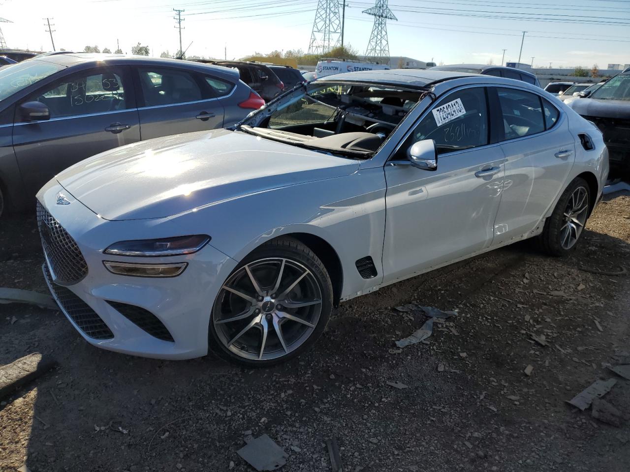 2022 GENESIS G70 BASE VIN:KMTG34TA7NU092680