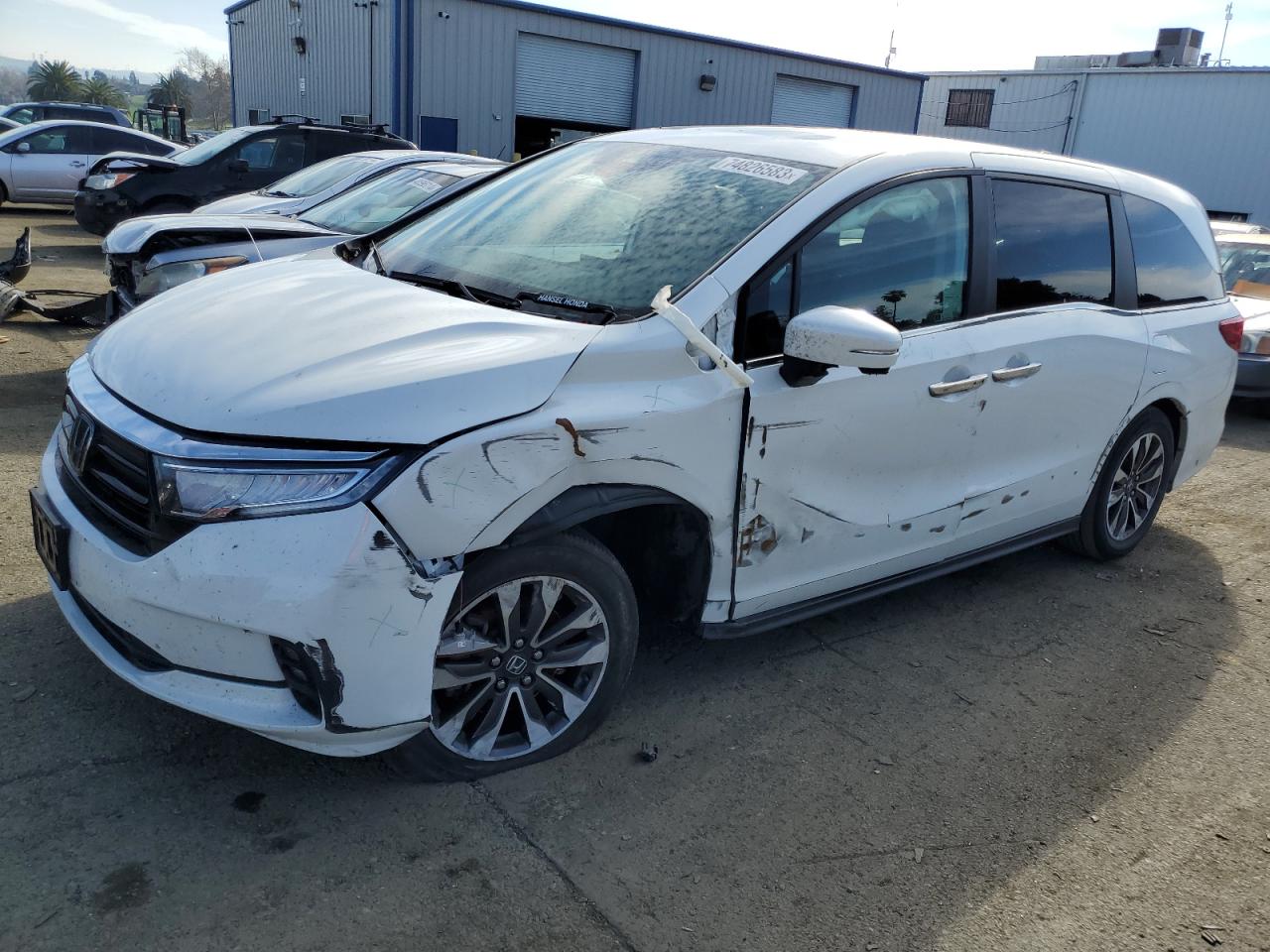 2022 HONDA ODYSSEY EXL VIN:5FNRL6H71NB014856