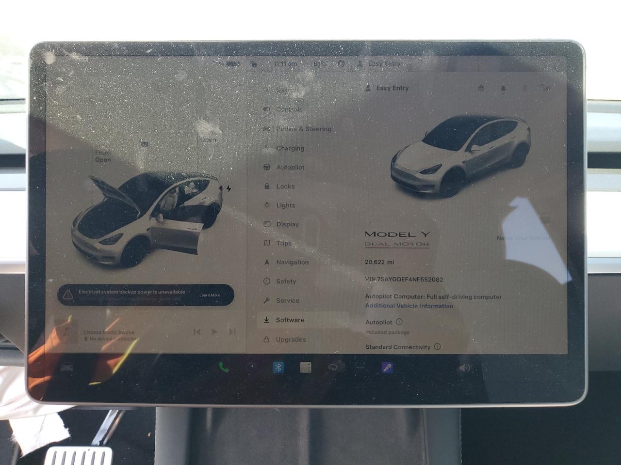 2022 TESLA MODEL Y  VIN:7SAYGDEF4NF552082