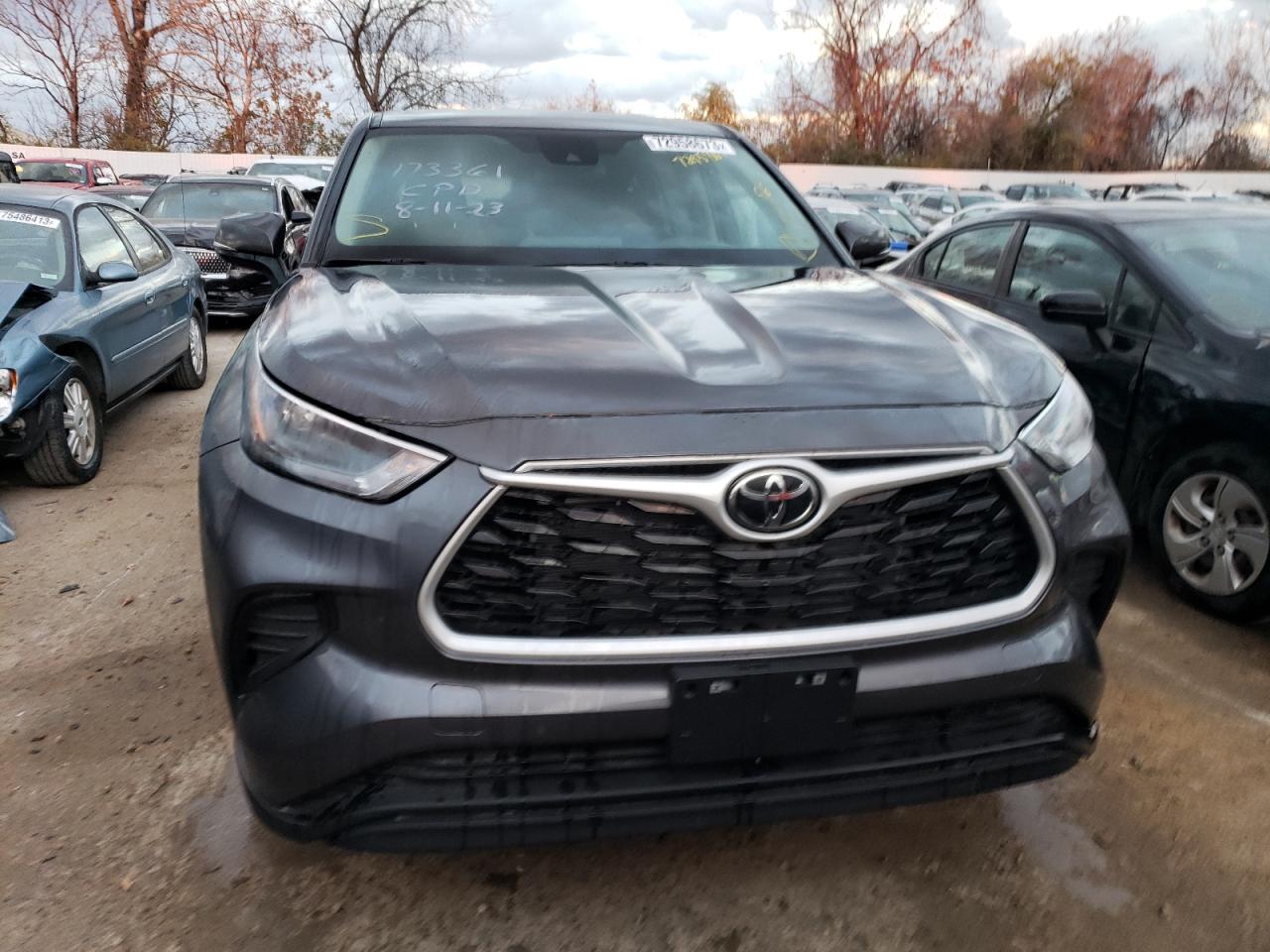 2023 TOYOTA HIGHLANDER L VIN:5TDKDRAH4PS510641