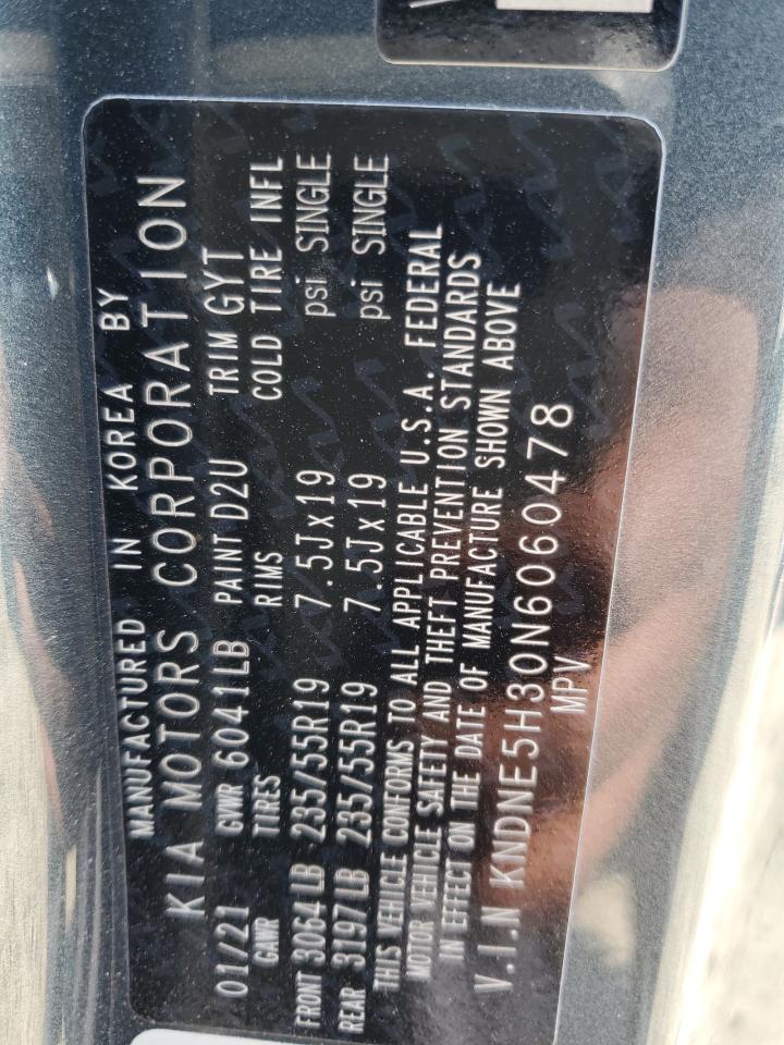 2022 KIA CARNIVAL SX PRESTIGE VIN:KNDNE5H30N6060478