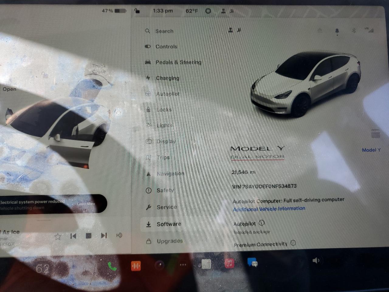 2022 TESLA MODEL Y  VIN:7SAYGDEF0NF534873