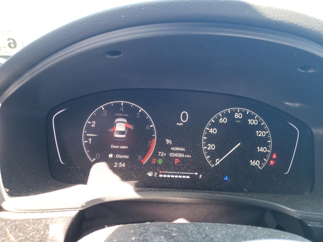 2022 HONDA CIVIC SPORT VIN:2HGFE2F57NH527631