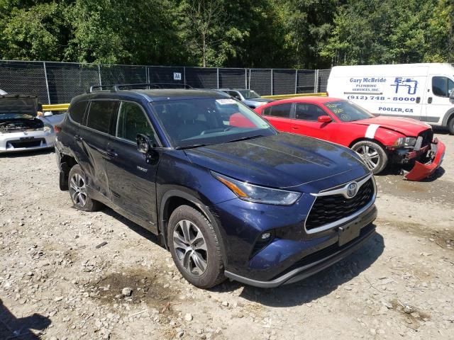 2021 TOYOTA HIGHLANDER HYBRID XLE VIN: 5TDHBRCH2MS517516