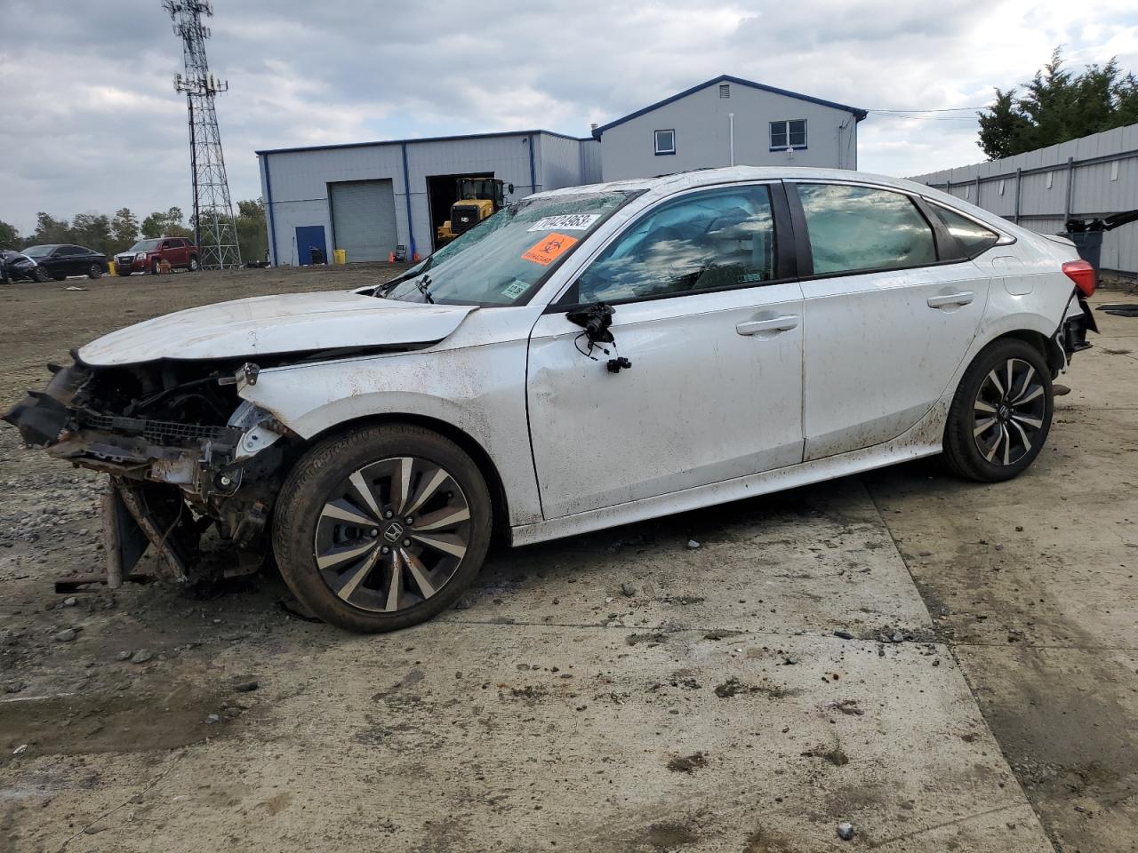 2022 HONDA CIVIC EX VIN:JHMFE1F75NX008355