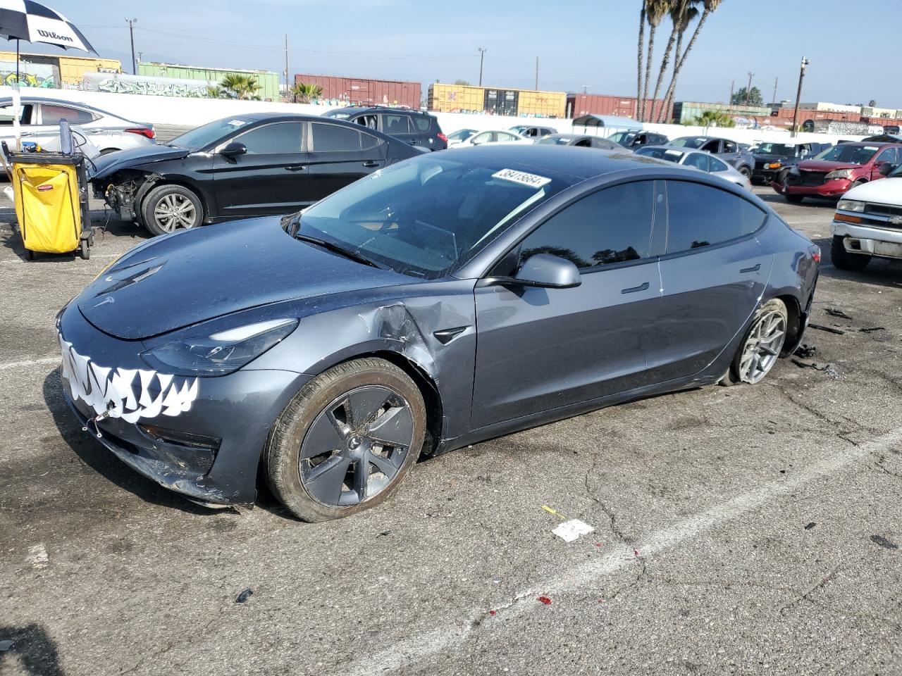 2022 TESLA MODEL 3  VIN:5YJ3E1EBXNF278444