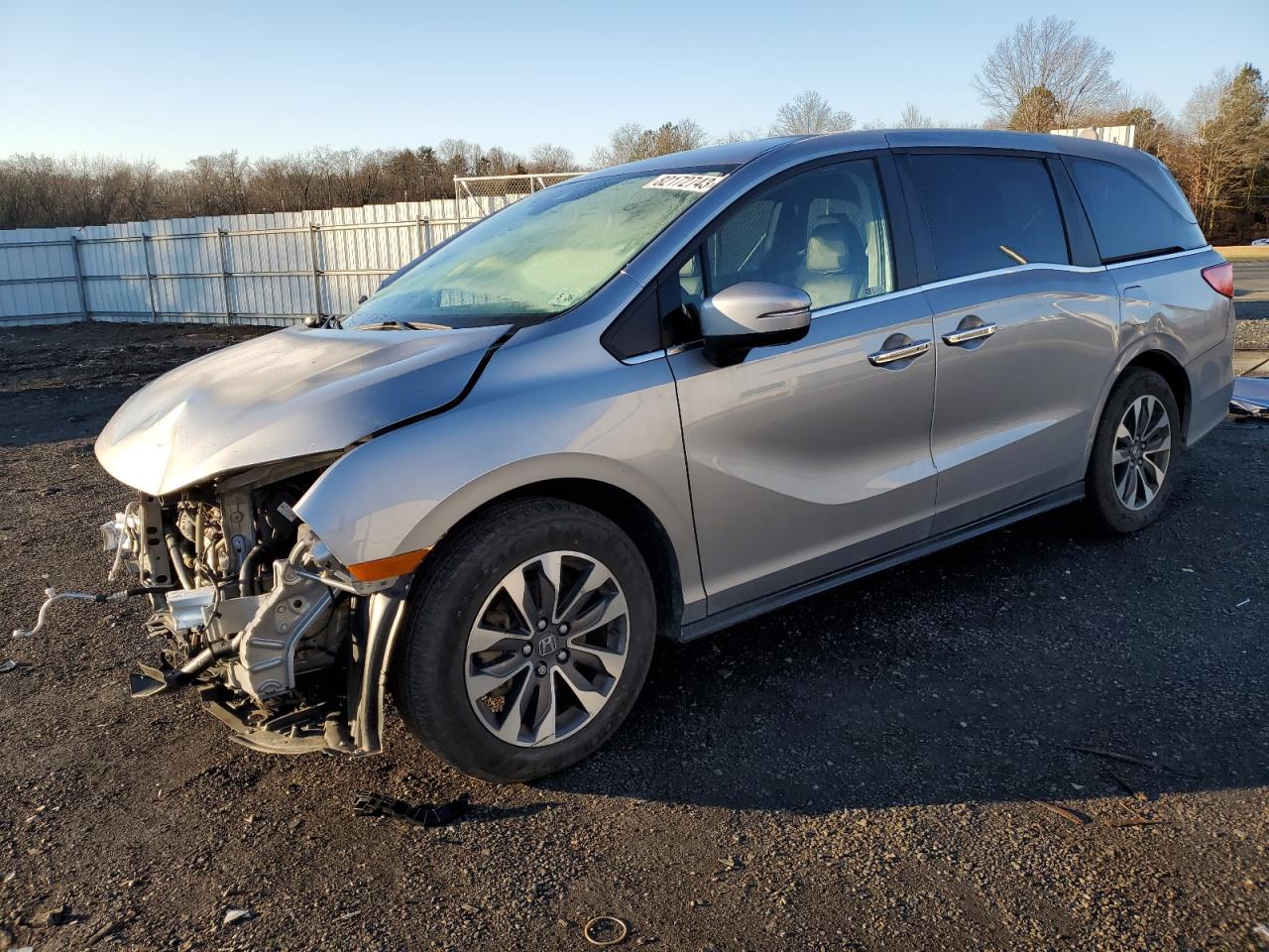 2022 HONDA ODYSSEY EXL VIN:5FNRL6H7XNB016024