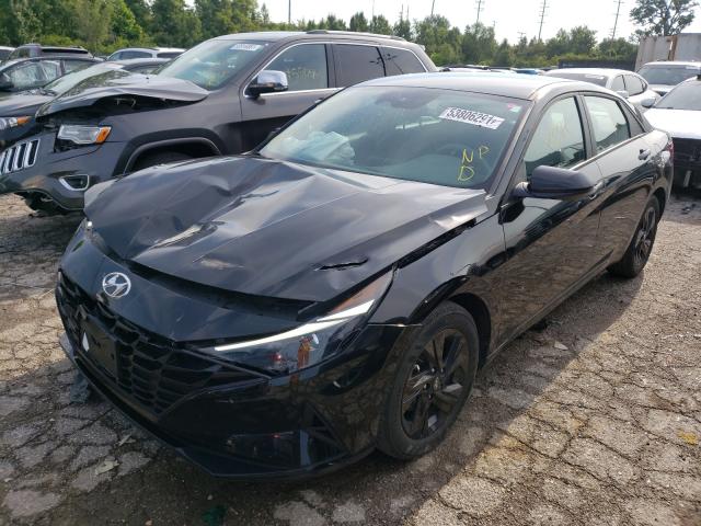 2021 HYUNDAI ELANTRA SEL VIN: 5NPLM4AG0MH007107