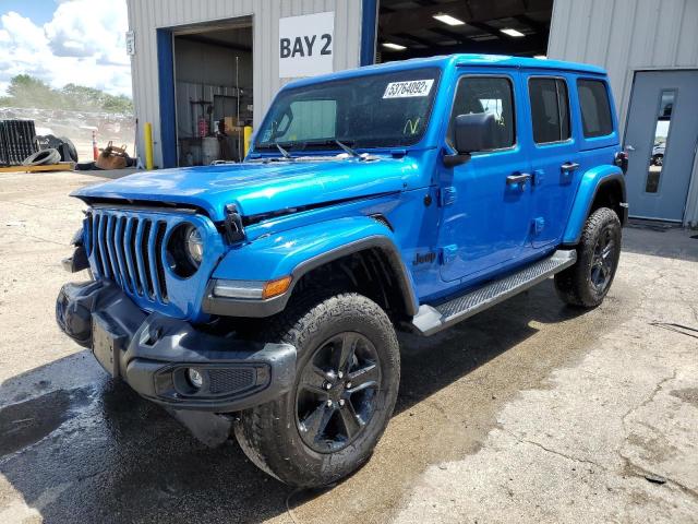 2021 JEEP WRANGLER UNLIMITED SAHARA VIN: 1C4HJX***********