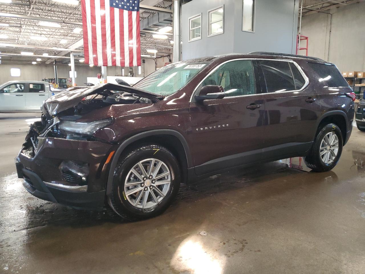 2022 CHEVROLET TRAVERSE LT VIN:1GNEVGKWXNJ155536
