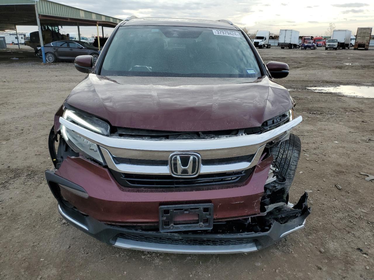 2022 HONDA PILOT TOURING VIN:5FNYF6H66NB029749