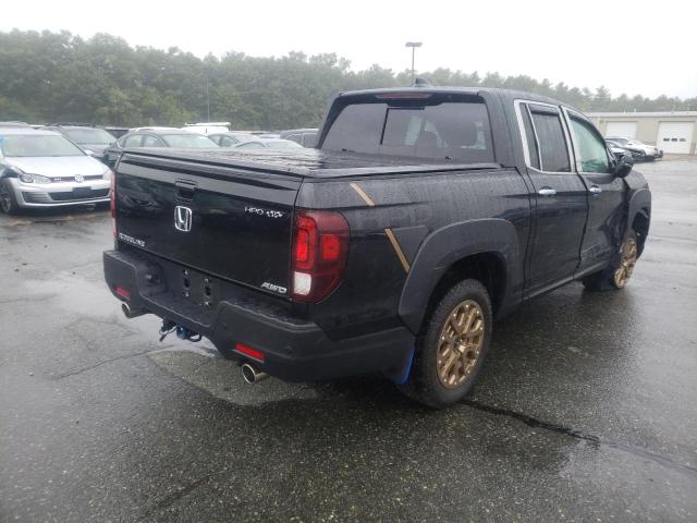 2021 HONDA RIDGELINE RTL VIN: 5FPYK3F78MB025228