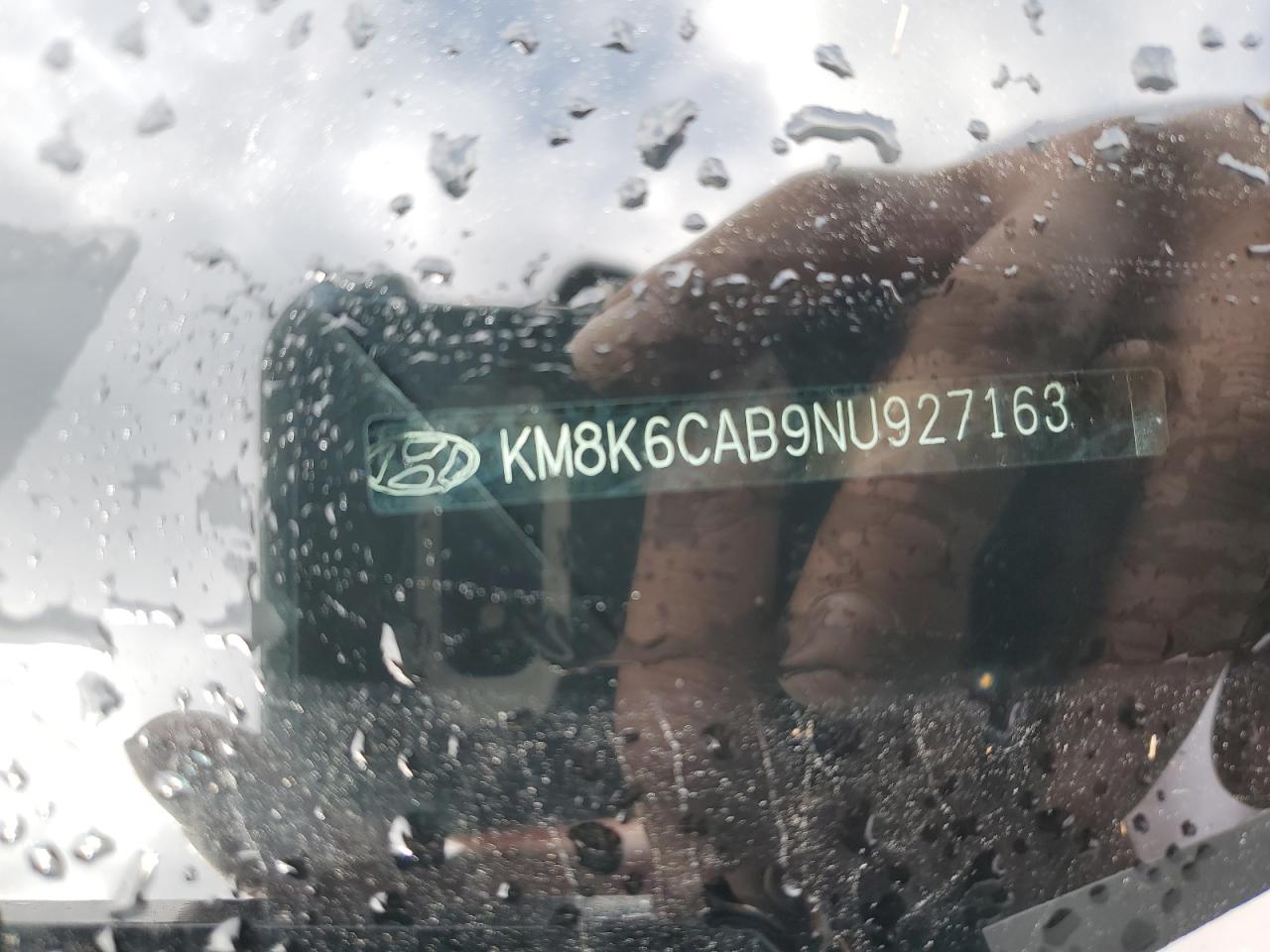 2022 HYUNDAI KONA SEL VIN:KM8K6CAB9NU927163