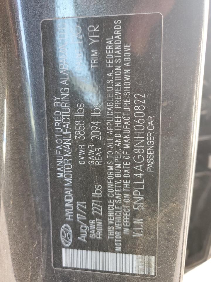2022 HYUNDAI ELANTRA SE VIN:5NPLL4AG8NH060822
