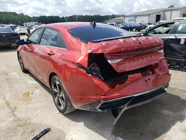 2021 HYUNDAI ELANTRA LIMITED VIN: KMHLP4AG1MU113137