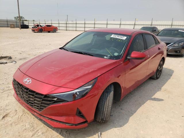 2021 HYUNDAI ELANTRA SEL VIN: 5NPLM4AG4MH007207