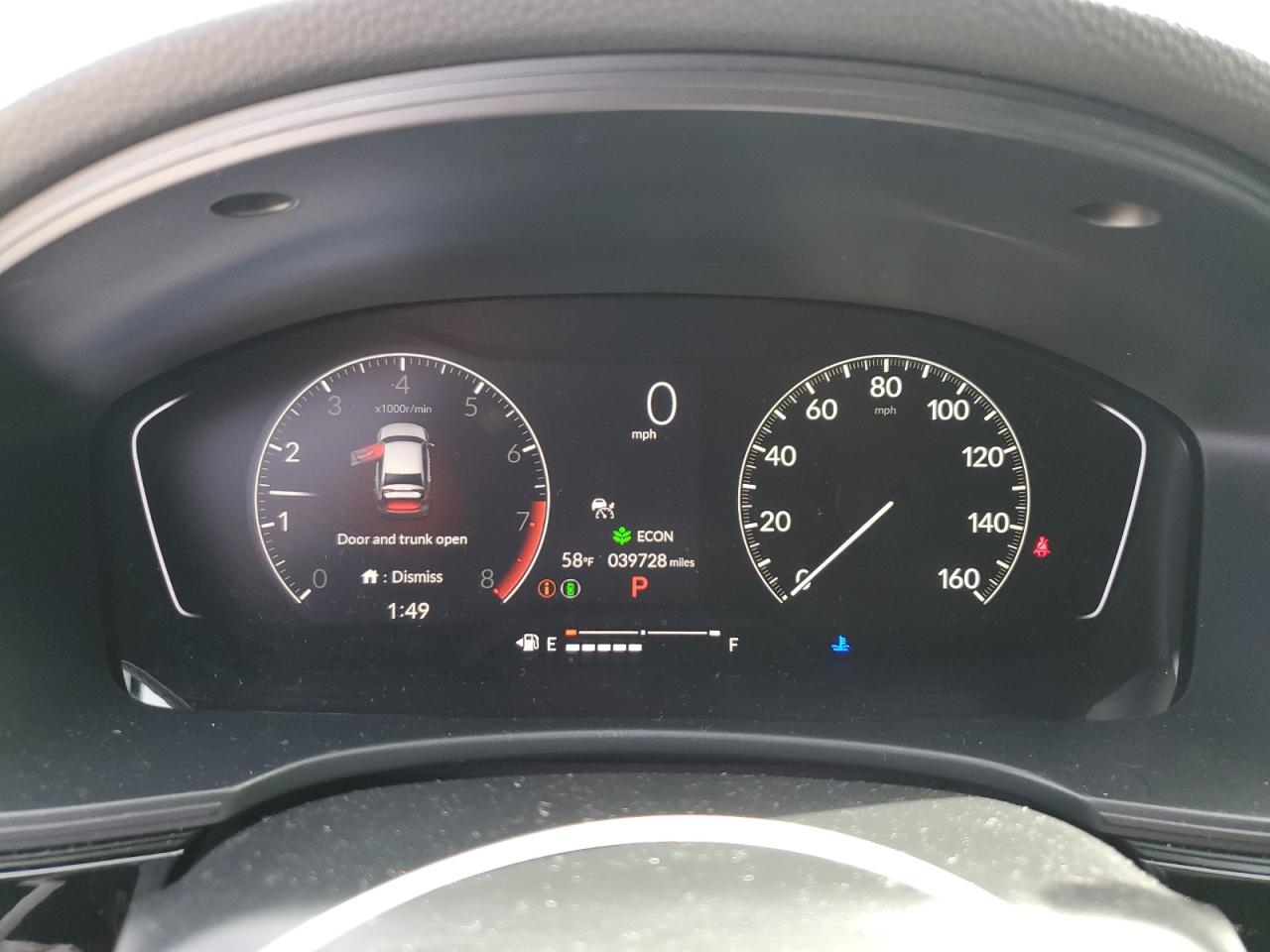 2022 HONDA CIVIC SPORT VIN:2HGFE2F58NH540601