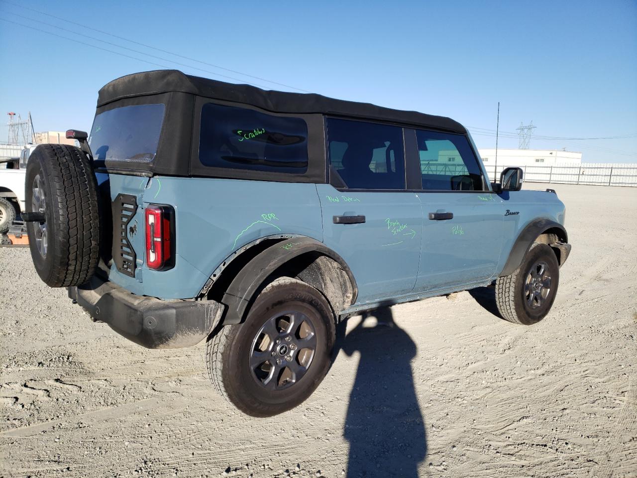 2022 FORD BRONCO BASE VIN:1FMEE5DP7NLB22500