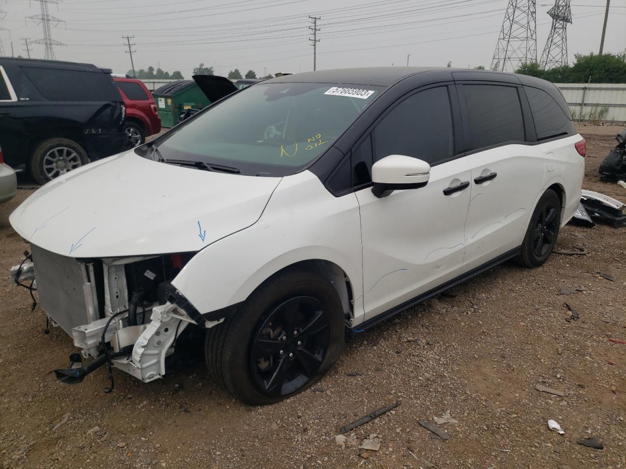2022 HONDA ODYSSEY EX VIN: