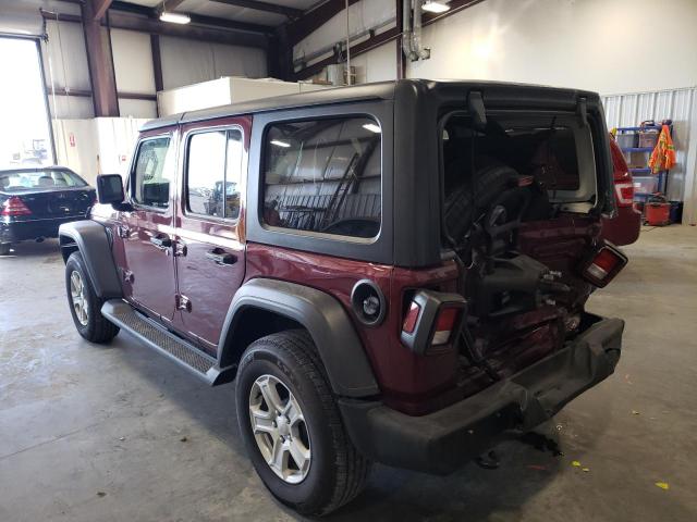 2021 JEEP WRANGLER UNLIMITED SPORT VIN: 1C4HJXDN0MW770717