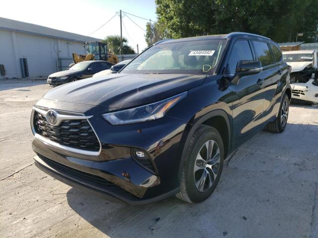 2021 TOYOTA HIGHLANDER XLE VIN: 5TDGZRAH7MS087881