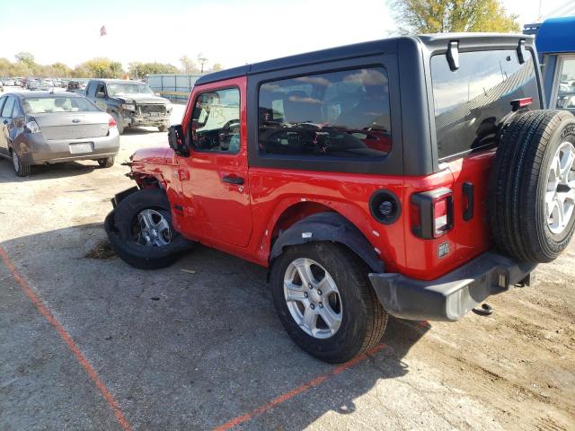 2021 JEEP WRANGLER SPORT VIN: 1C4GJX***********