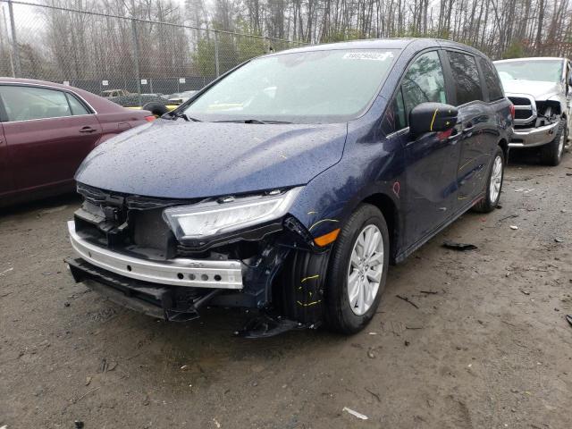 2021 HONDA ODYSSEY LX VIN: 5FNRL6H26MB028805