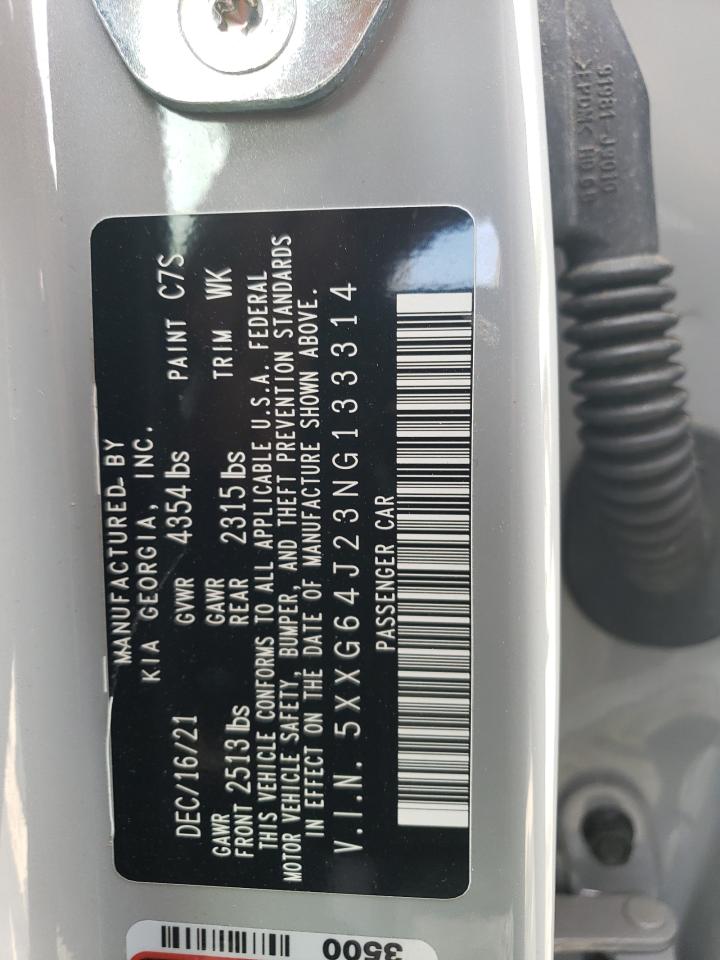 2022 KIA K5 GT LINE VIN:5XXG64J23NG133314