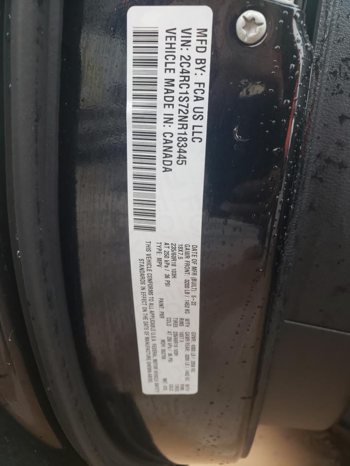 2022 CHRYSLER PACIFICA HYBRID LIMITED VIN:72937833