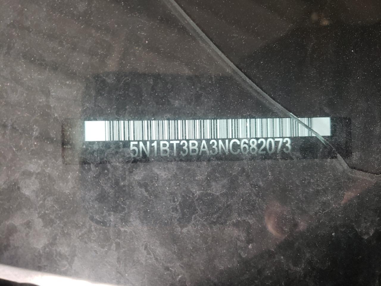 2022 NISSAN ROGUE SV VIN:5N1BT3BA3NC682073