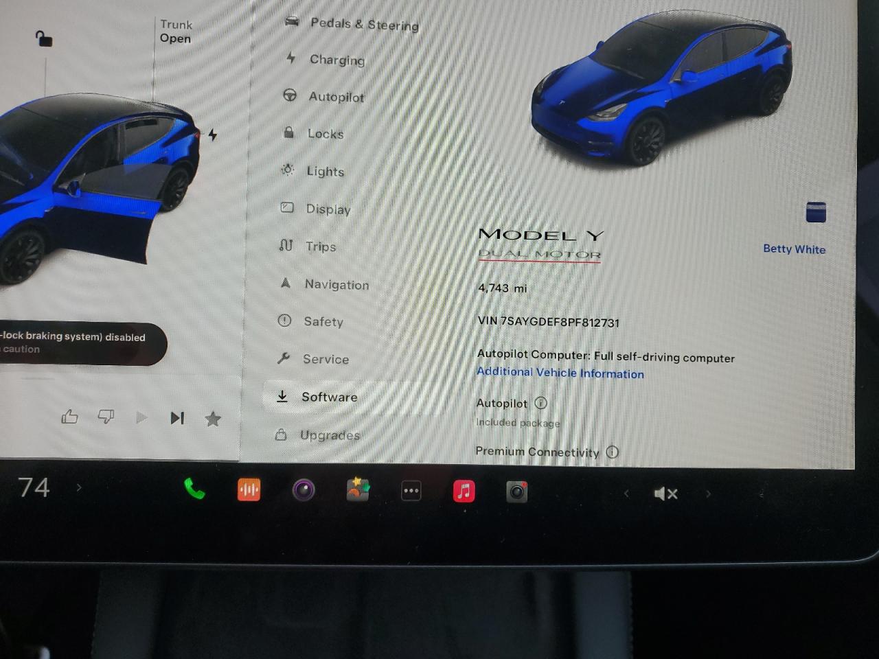 2023 TESLA MODEL Y  VIN:7SAYGDEF8PF812731