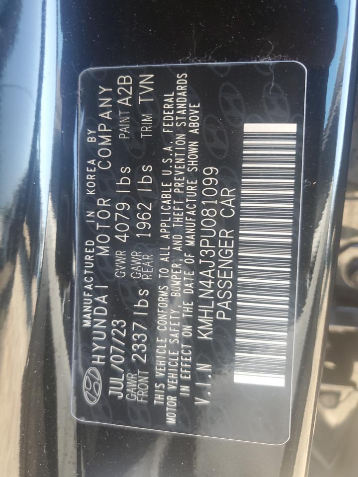 2023 HYUNDAI ELANTRA LIMITED VIN:KMHLN4AJ3PU081099