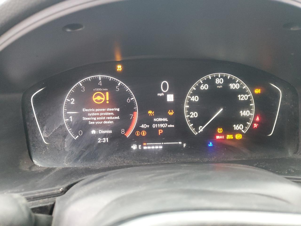 2022 HONDA CIVIC SPORT VIN:2HGFE2F57NH507623