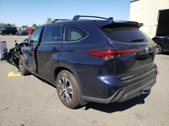 2021 TOYOTA HIGHLANDER HYBRID XLE VIN: 5TDGBRCH0MS065996