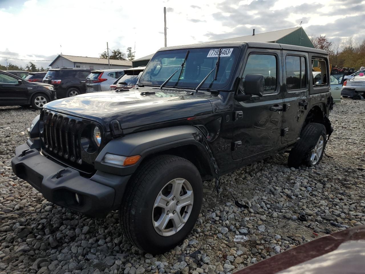 2022 JEEP WRANGLER UNLIMITED SPORT VIN:1C4HJXDM0NW241857