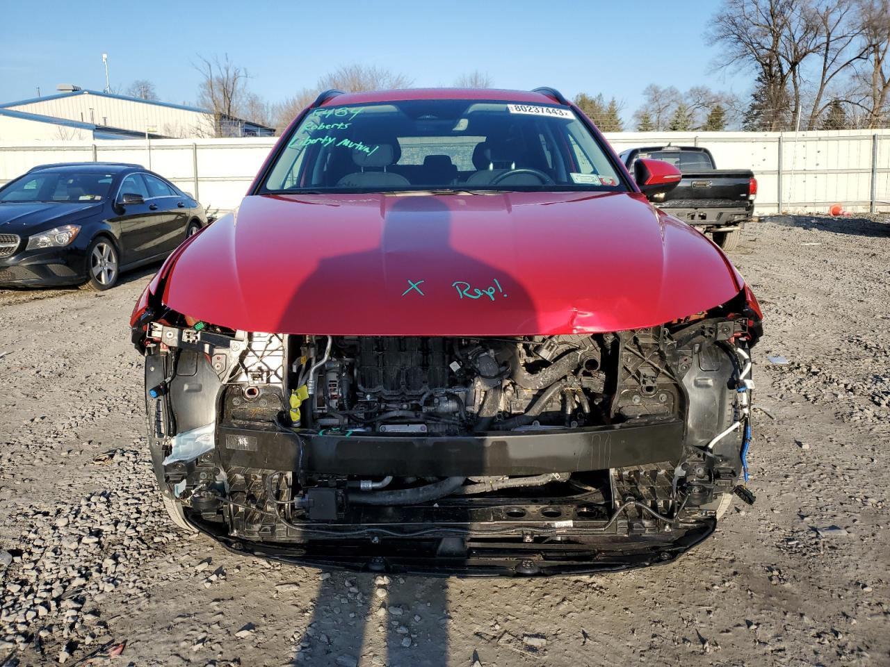 2022 HYUNDAI TUCSON SEL VIN:5NMJFCAE4NH132605
