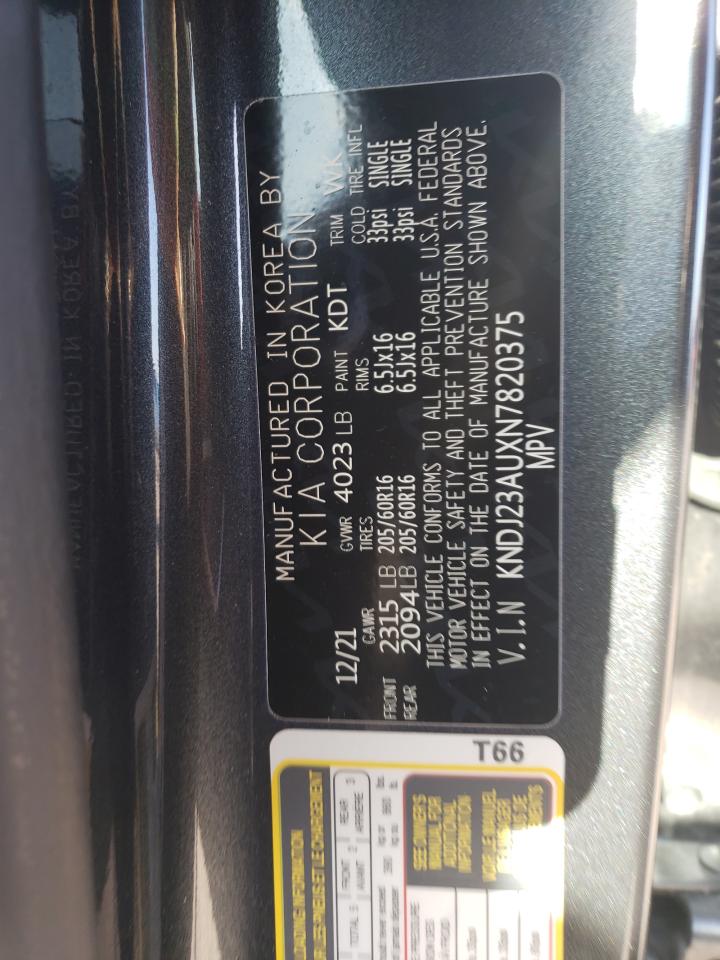 2022 KIA SOUL LX VIN:KNDJ23AUXN7820375