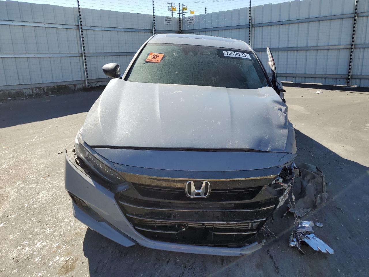 2022 HONDA ACCORD SPORT VIN:1HGCV2F33NA009063