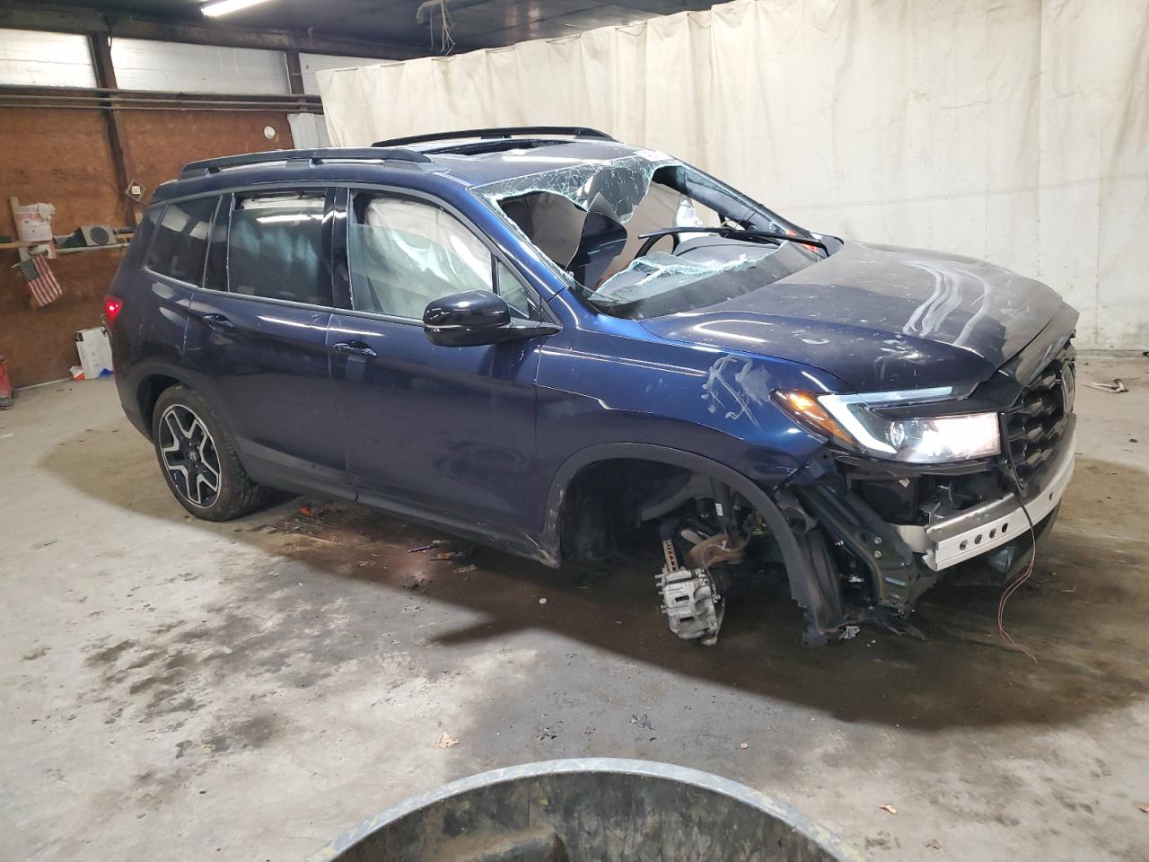 2022 HONDA PASSPORT ELITE VIN:5FNYF8H07NB023885