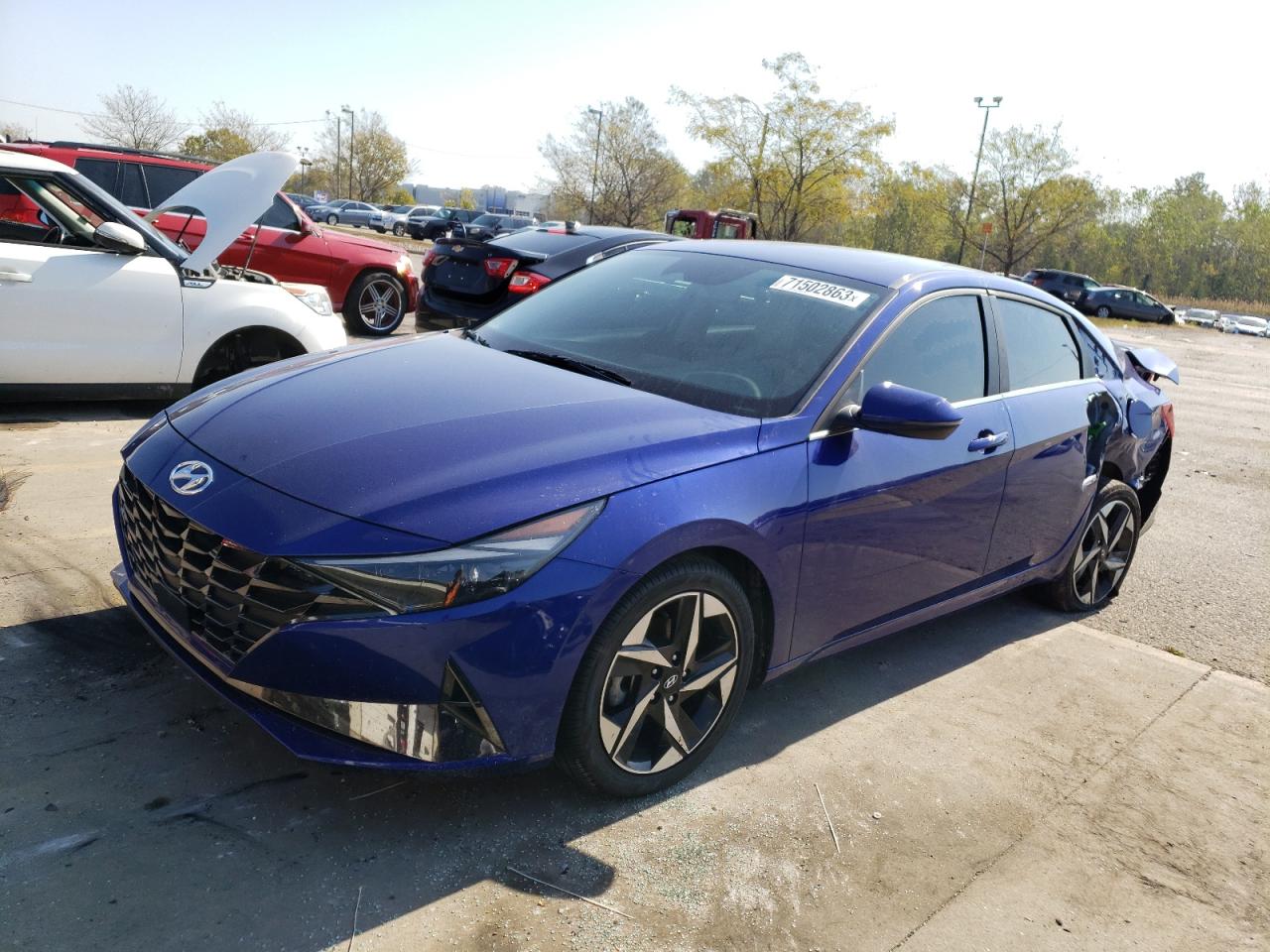 2022 HYUNDAI ELANTRA LIMITED VIN:KMHLP4AG8NU340438