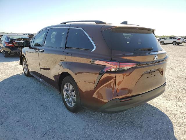 2021 TOYOTA SIENNA XLE VIN: 5TDYRKEC3MS073020