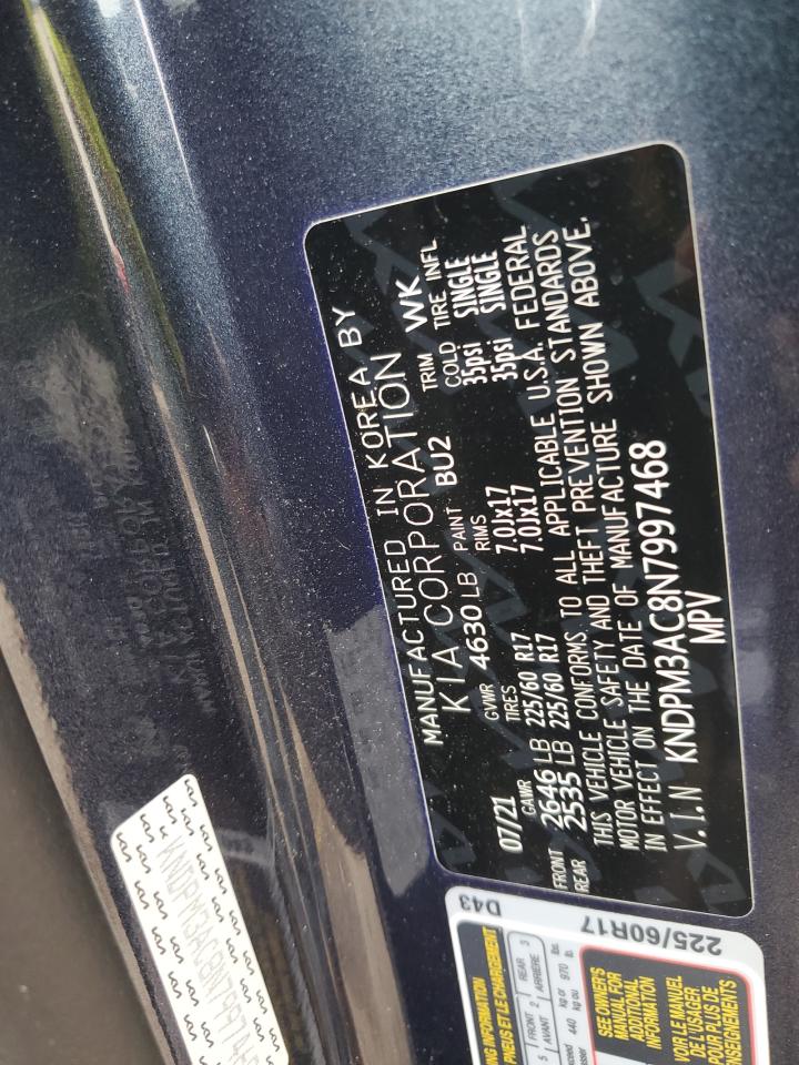 2022 KIA SPORTAGE LX VIN:KNDPM3AC8N7997468