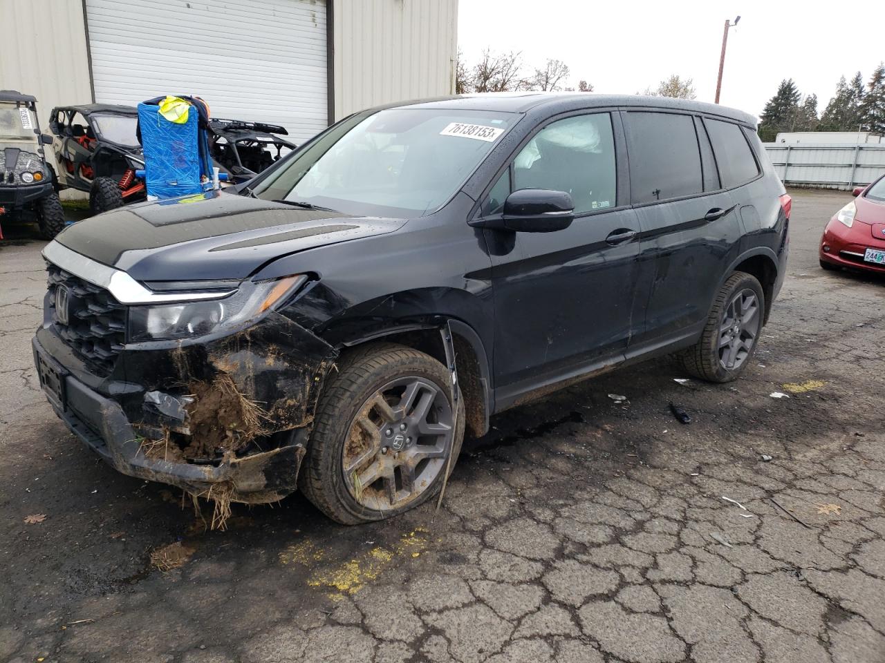2022 HONDA PASSPORT EXL VIN:5FNYF8H55NB022794
