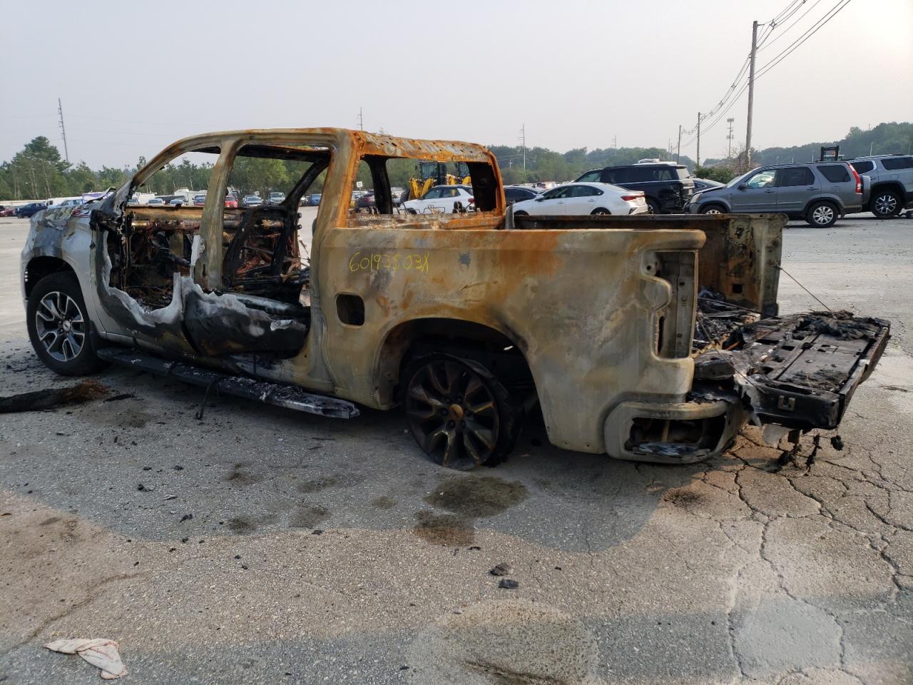 2022 CHEVROLET SILVERADO K1500 RST VIN:3GCUDEEL1NG593943