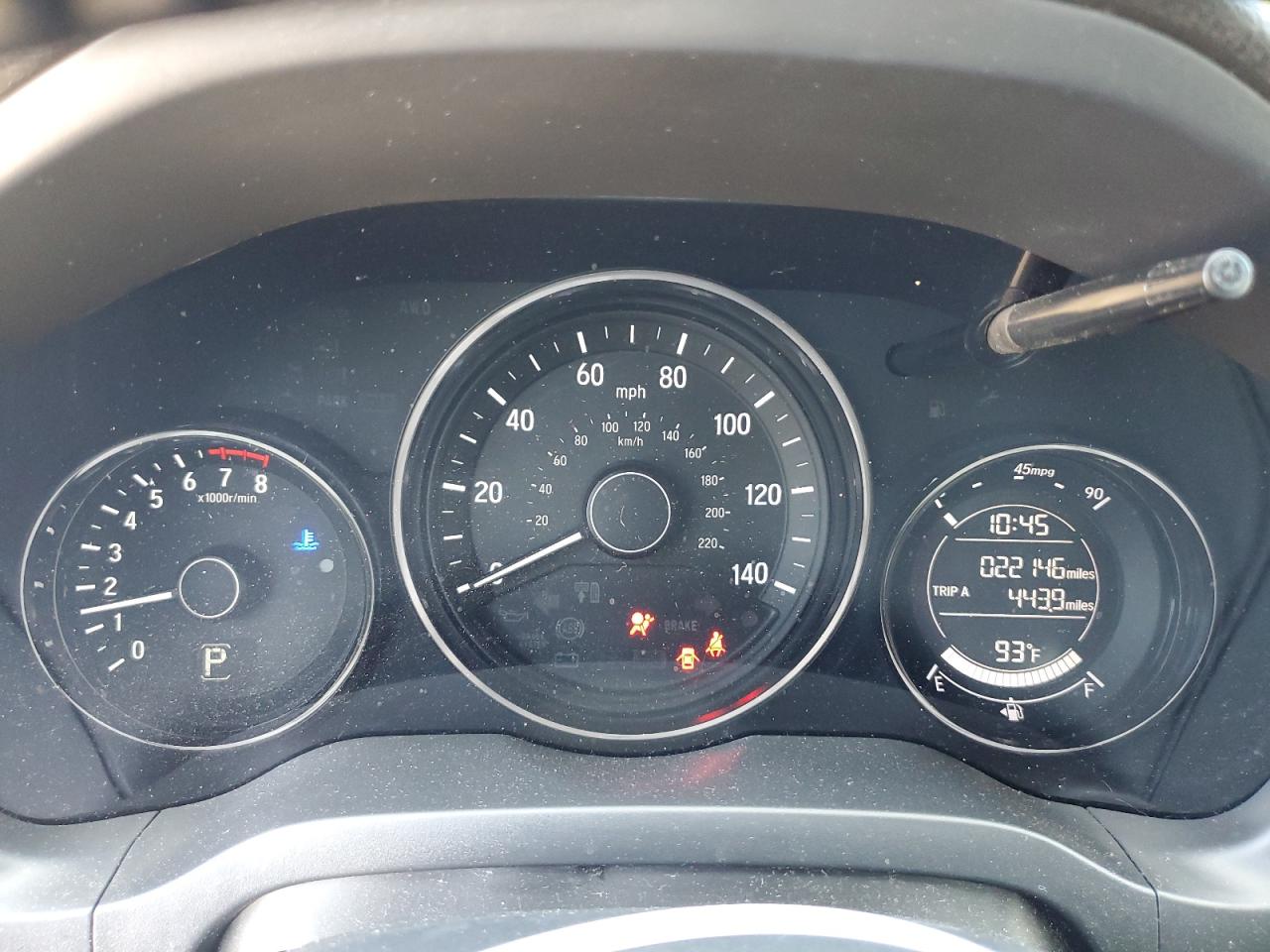 2022 HONDA HR-V SPORT VIN:62023183