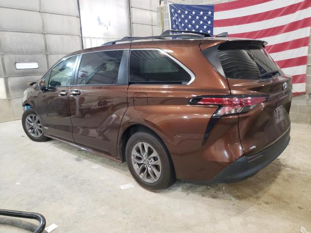 2021 TOYOTA SIENNA XLE VIN: 5TDYSKFC0MS027650