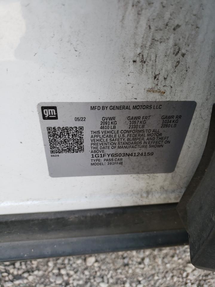 2022 CHEVROLET BOLT EUV LT VIN:1G1FY6S03N4124159