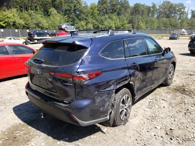 2021 TOYOTA HIGHLANDER HYBRID XLE VIN: 5TDHBRCH2MS517516