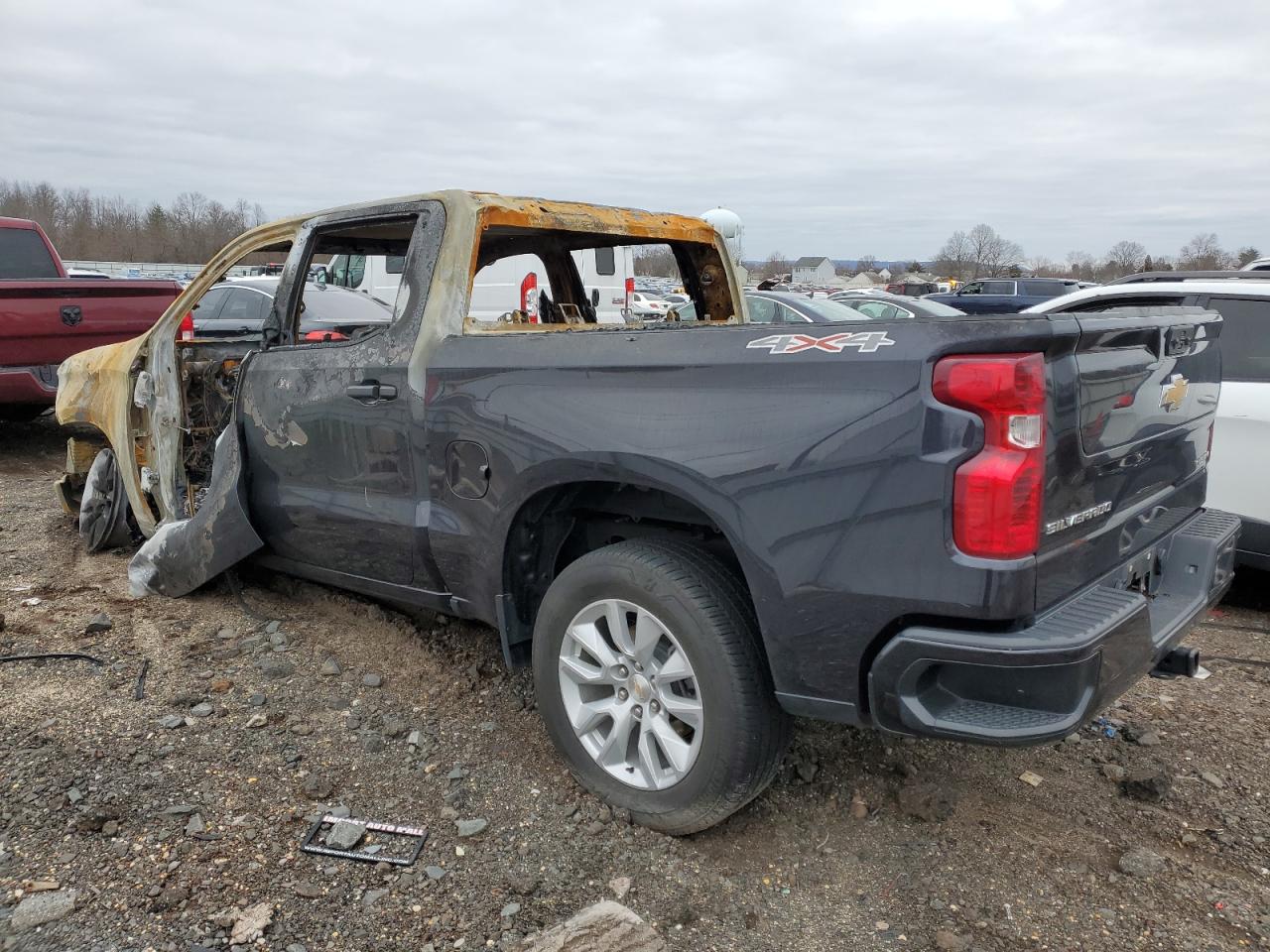 2022 CHEVROLET SILVERADO K1500 CUSTOM VIN:3GCPDBEK6NG651161