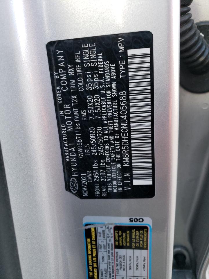2022 HYUNDAI PALISADE LIMITED VIN:KM8R5DHE0NU405688